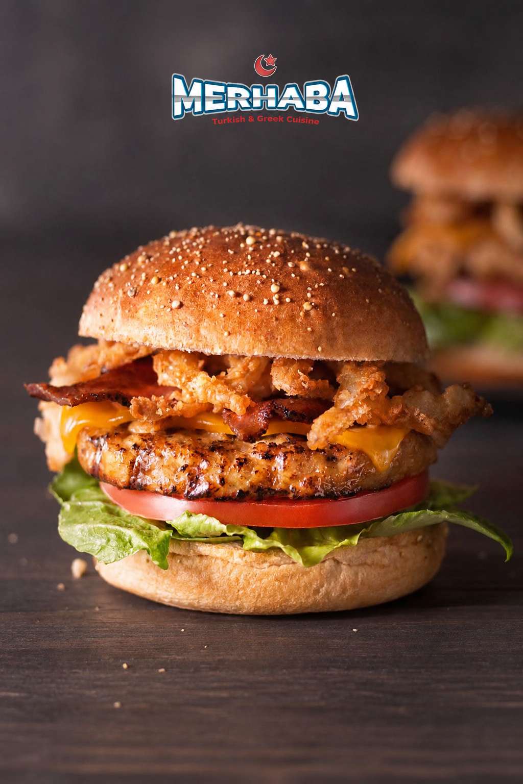 Hamburger Served at Merhaba Takeaway in Bellshill